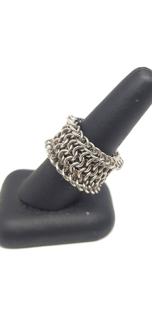 4 in 1 Weave Stainless Steel Ring image 0