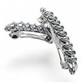 Sanctuary Studio silver-toned chainmaille hair clip with an intricate interlocking metal link design.